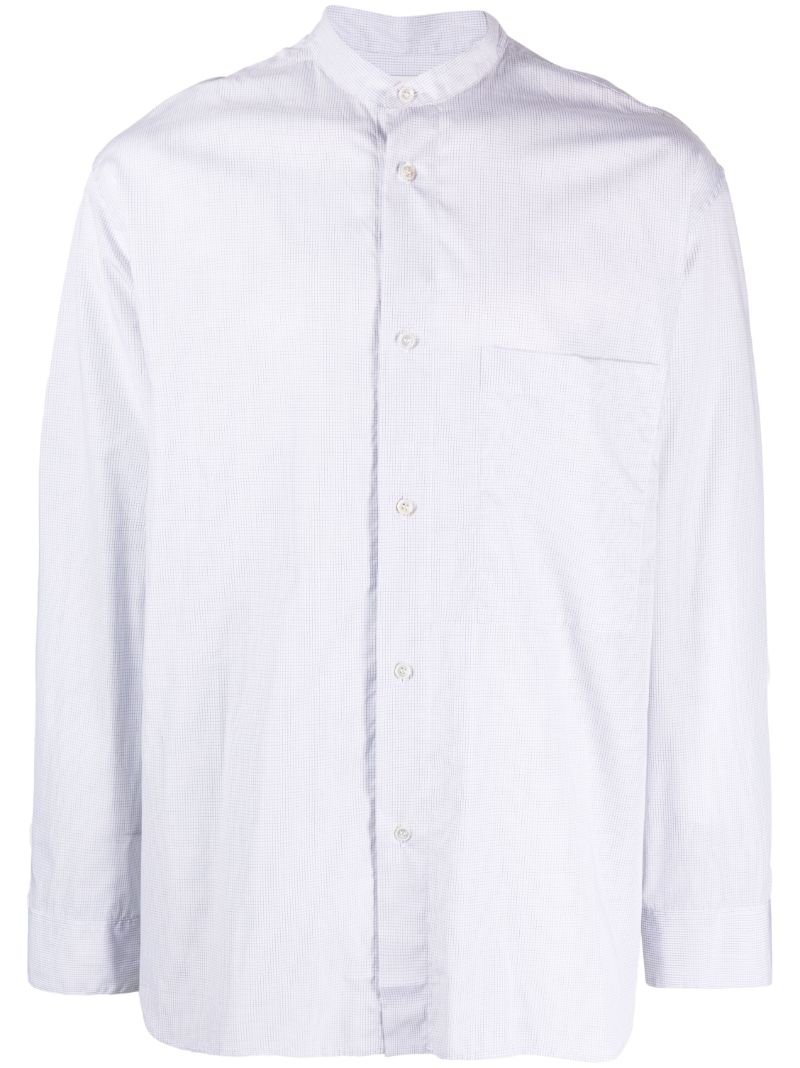 White Freitas Checked Cotton Shirt