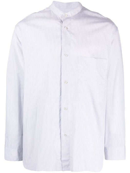 White Freitas Checked Cotton Shirt