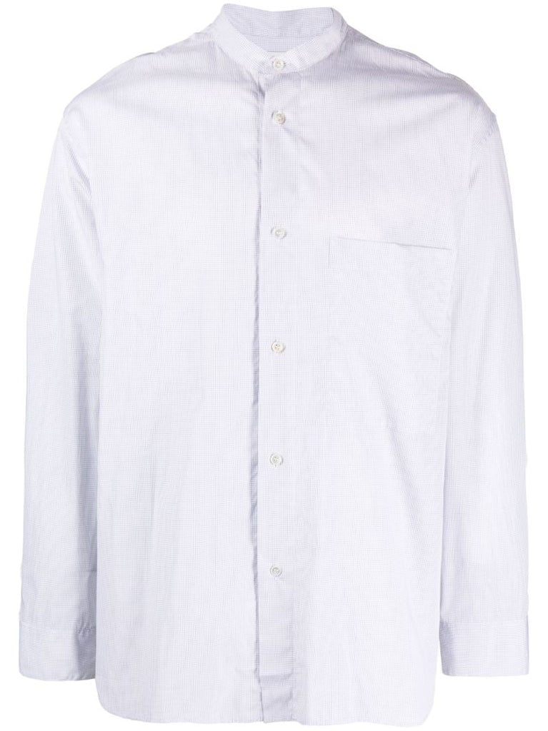 White Freitas Checked Cotton Shirt