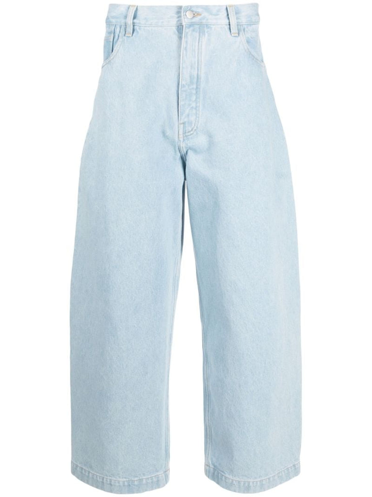 Blue Paolo Wide-leg Jeans
