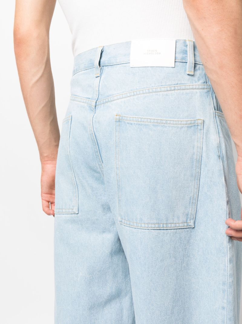Blue Paolo Wide-leg Jeans