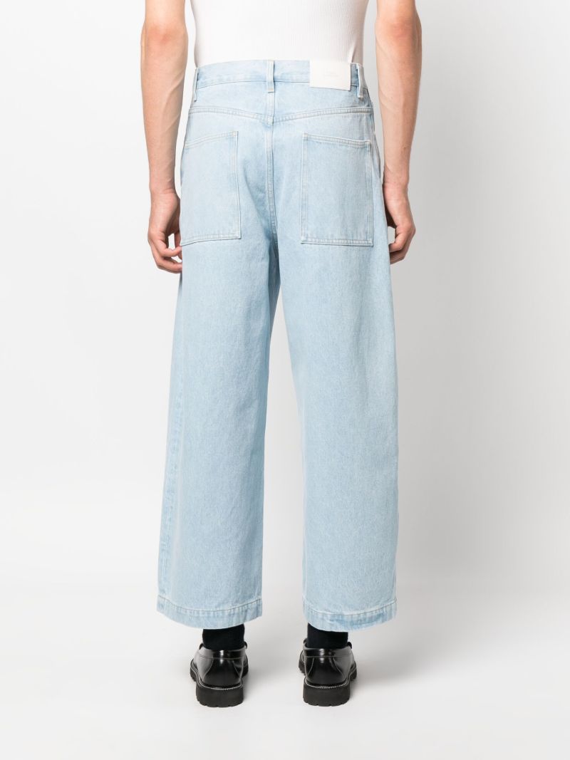 Blue Paolo Wide-leg Jeans