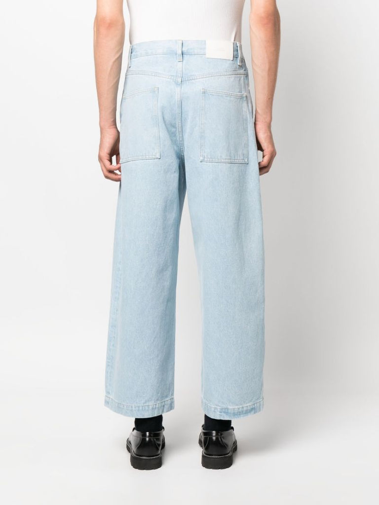 Blue Paolo Wide-leg Jeans
