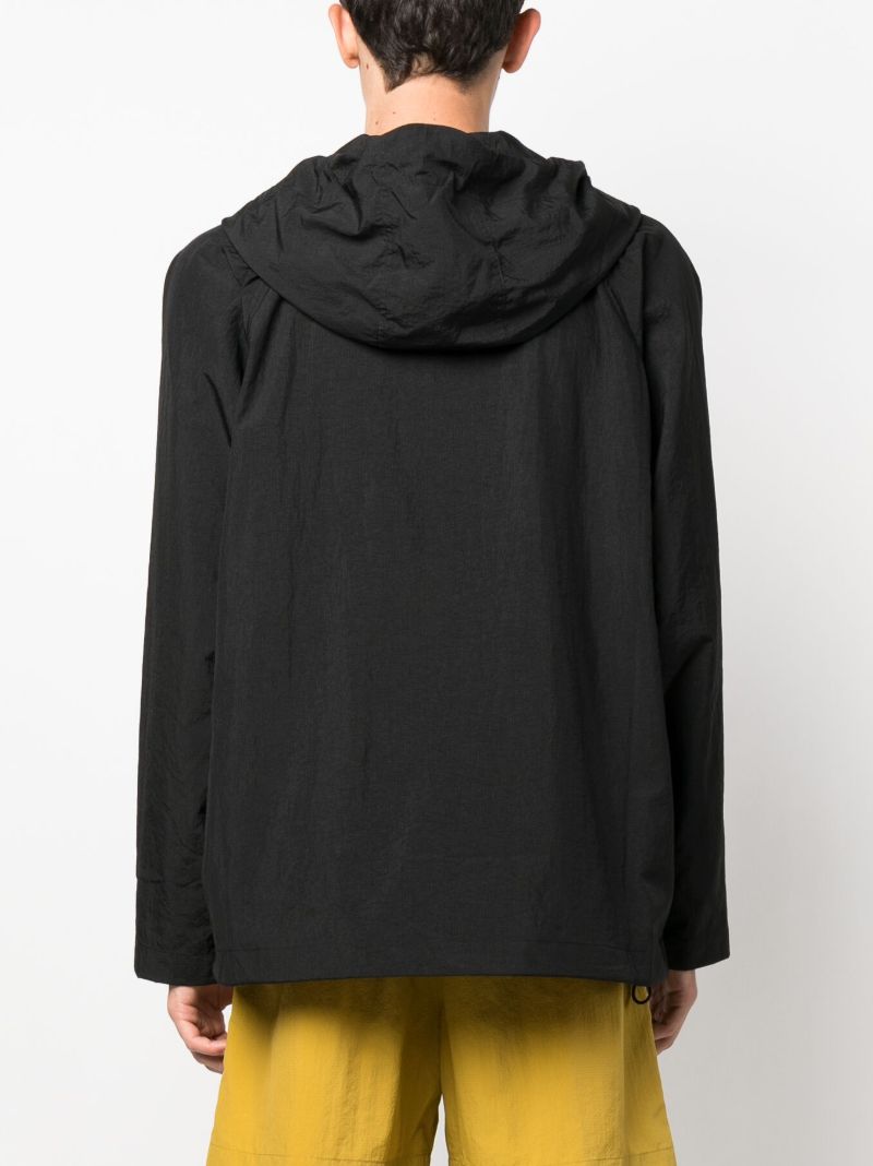 Black Rausu Hooded Parka Coat