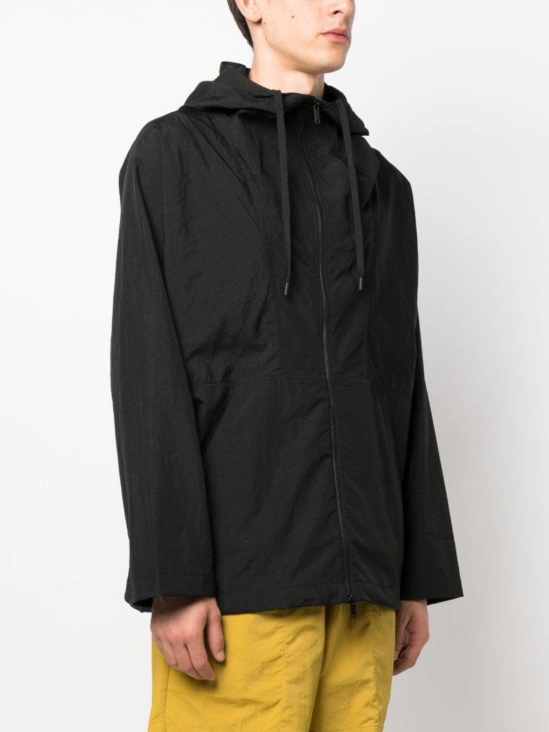 Black Rausu Hooded Parka Coat