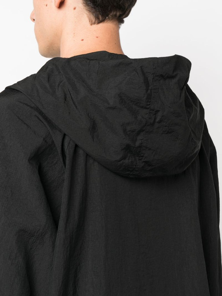 Black Rausu Hooded Parka Coat