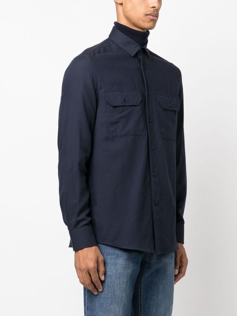 Blue Cotton Shirt