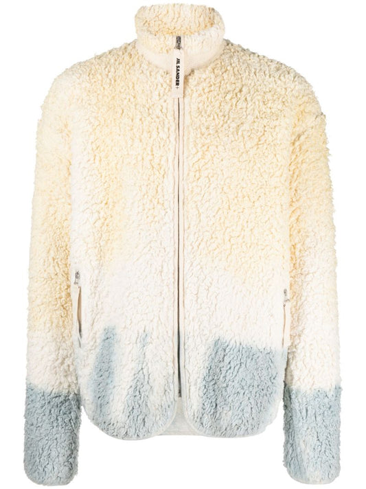 Neutral Tie-dye Fleece Jacket