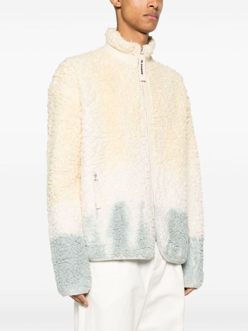 Neutral Tie-dye Fleece Jacket
