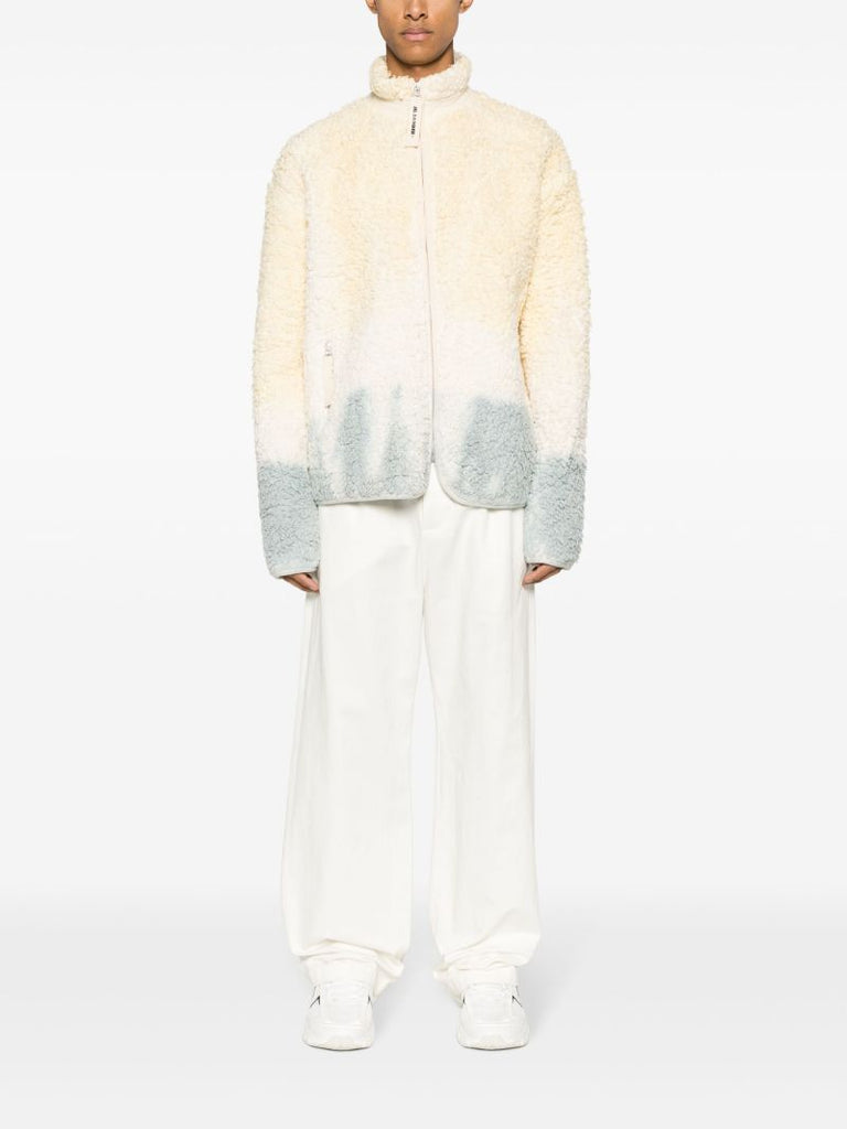 Neutral Tie-dye Fleece Jacket