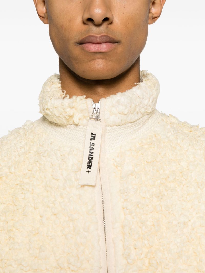 Neutral Tie-dye Fleece Jacket