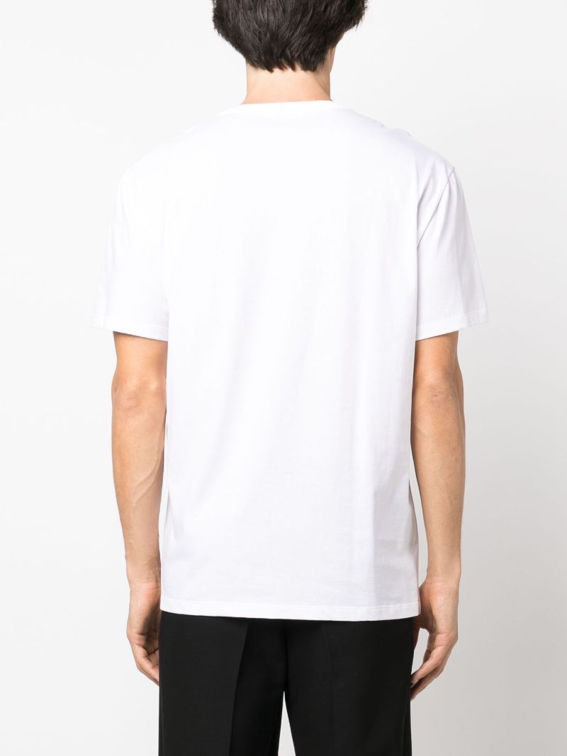 White Graphic-print Cotton T-shirt