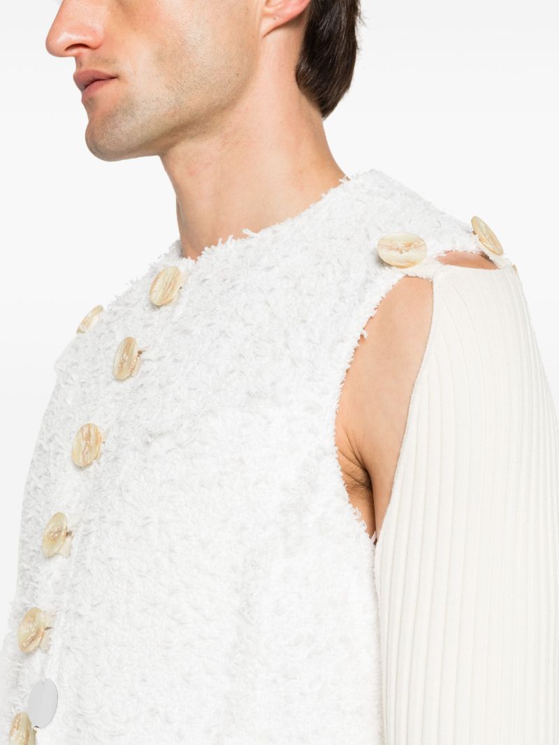 White Justa Convertible Vest
