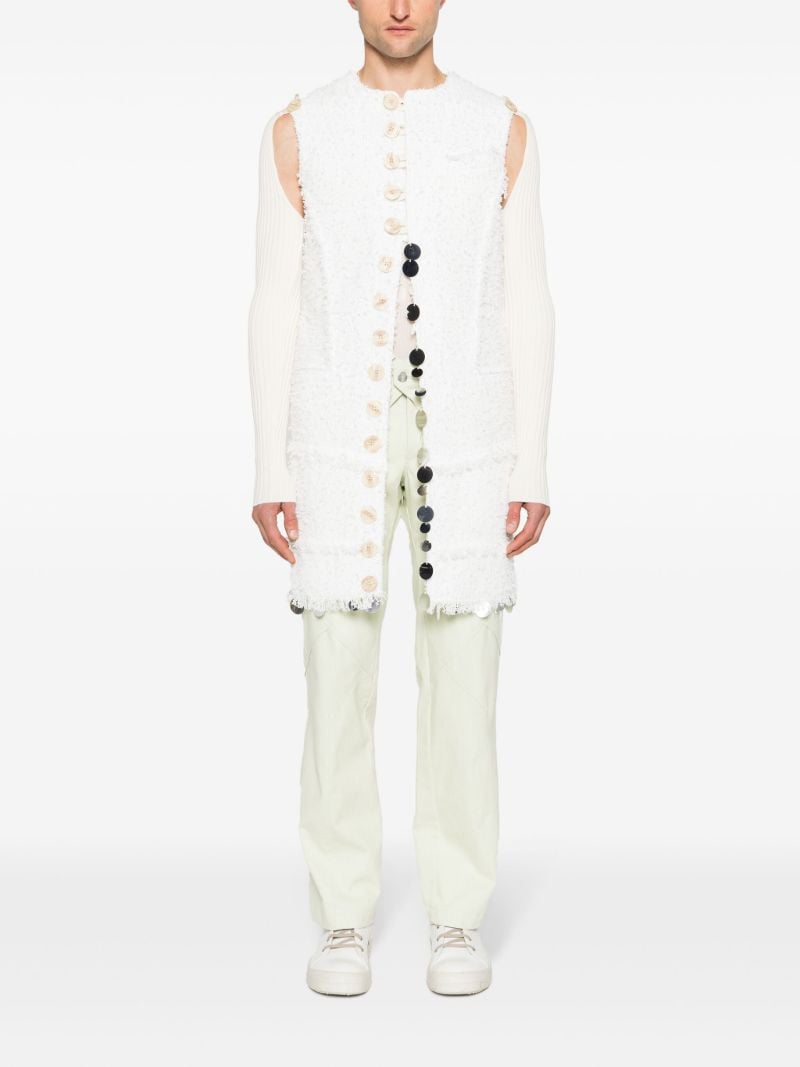White Justa Convertible Vest