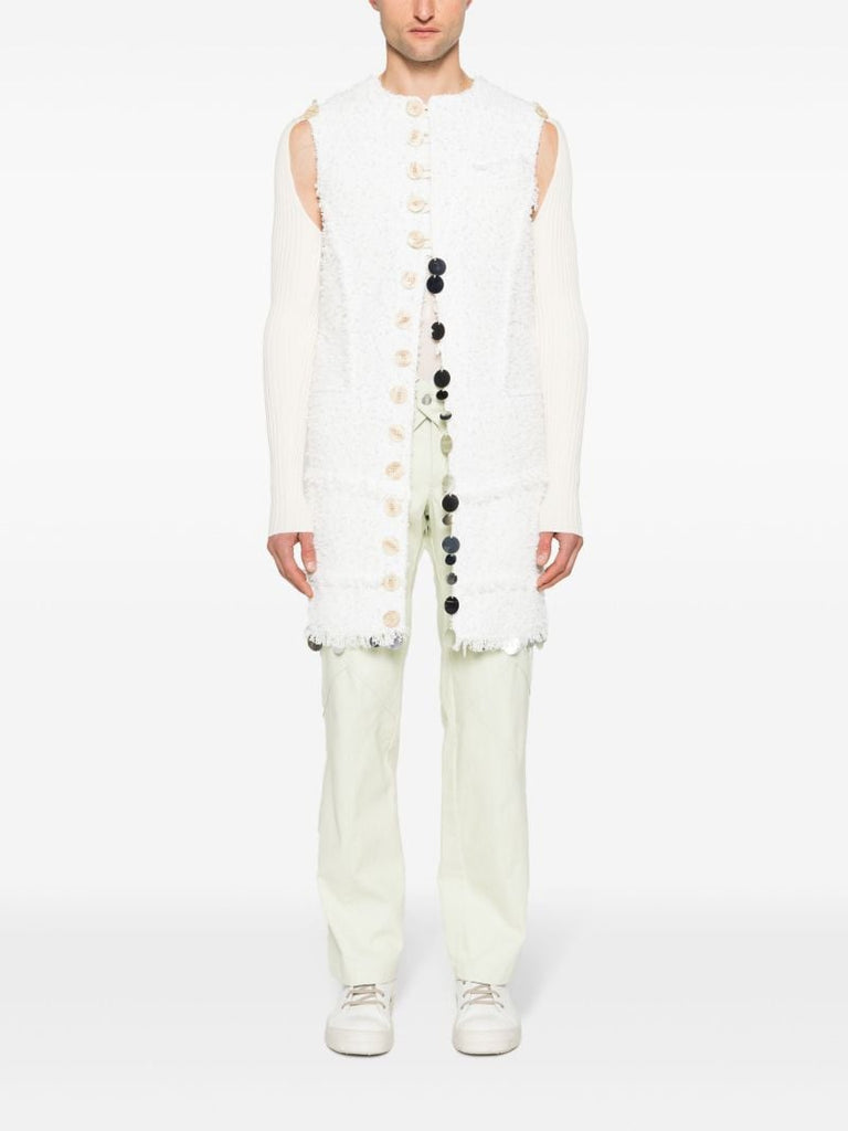 White Justa Convertible Vest