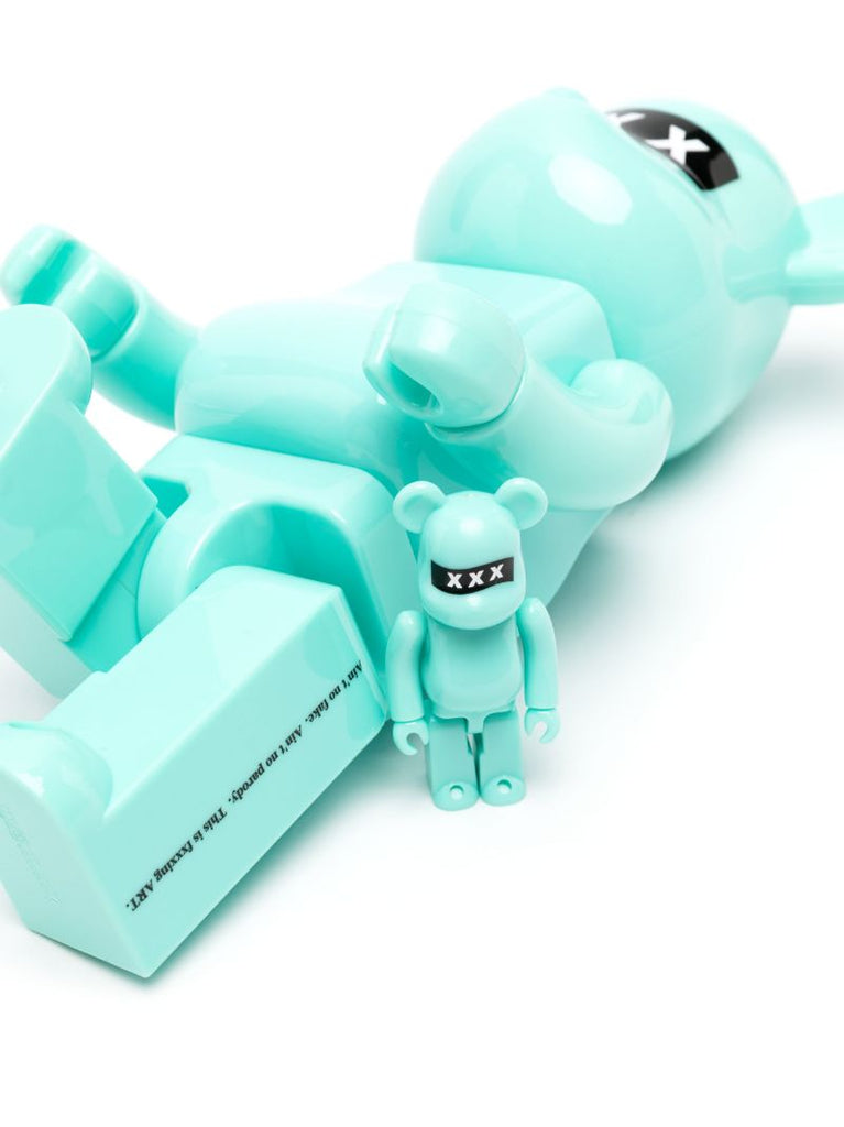 Blue Bearbrick God Selection Xxx 10th Anniversary 100% and 400% Set