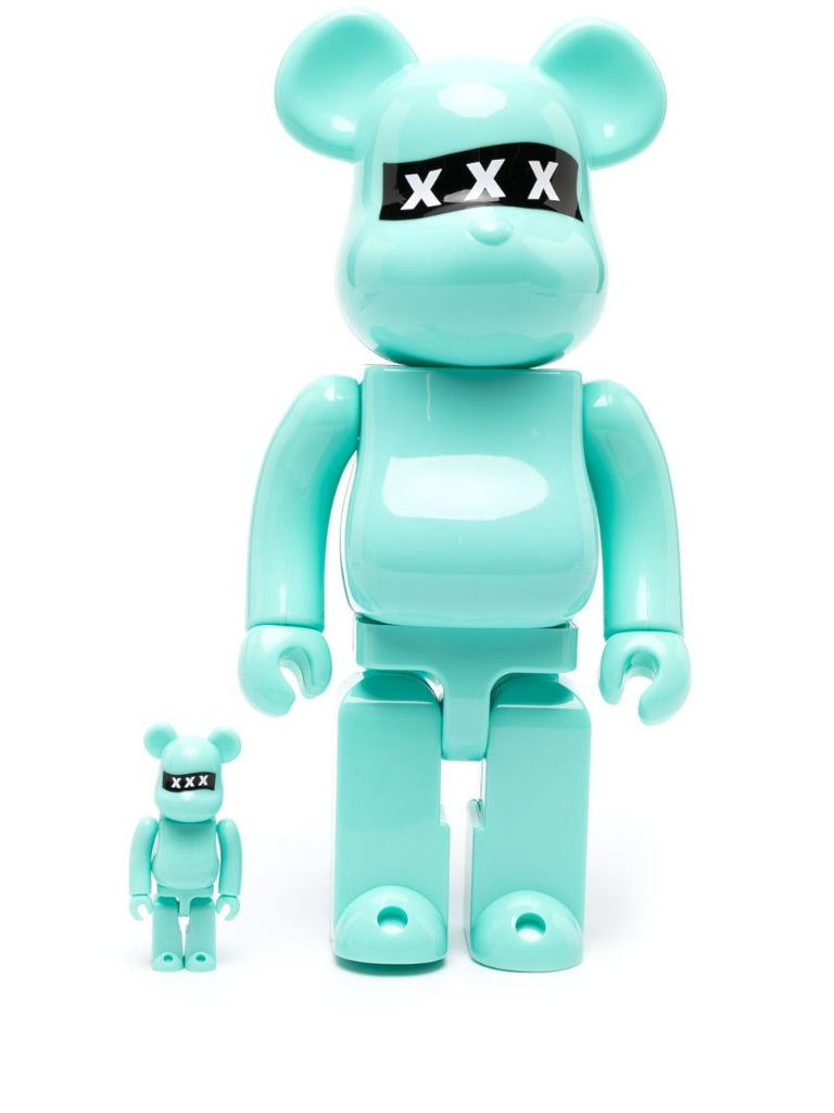 Blue Bearbrick God Selection Xxx 10th Anniversary 100% and 400% Set