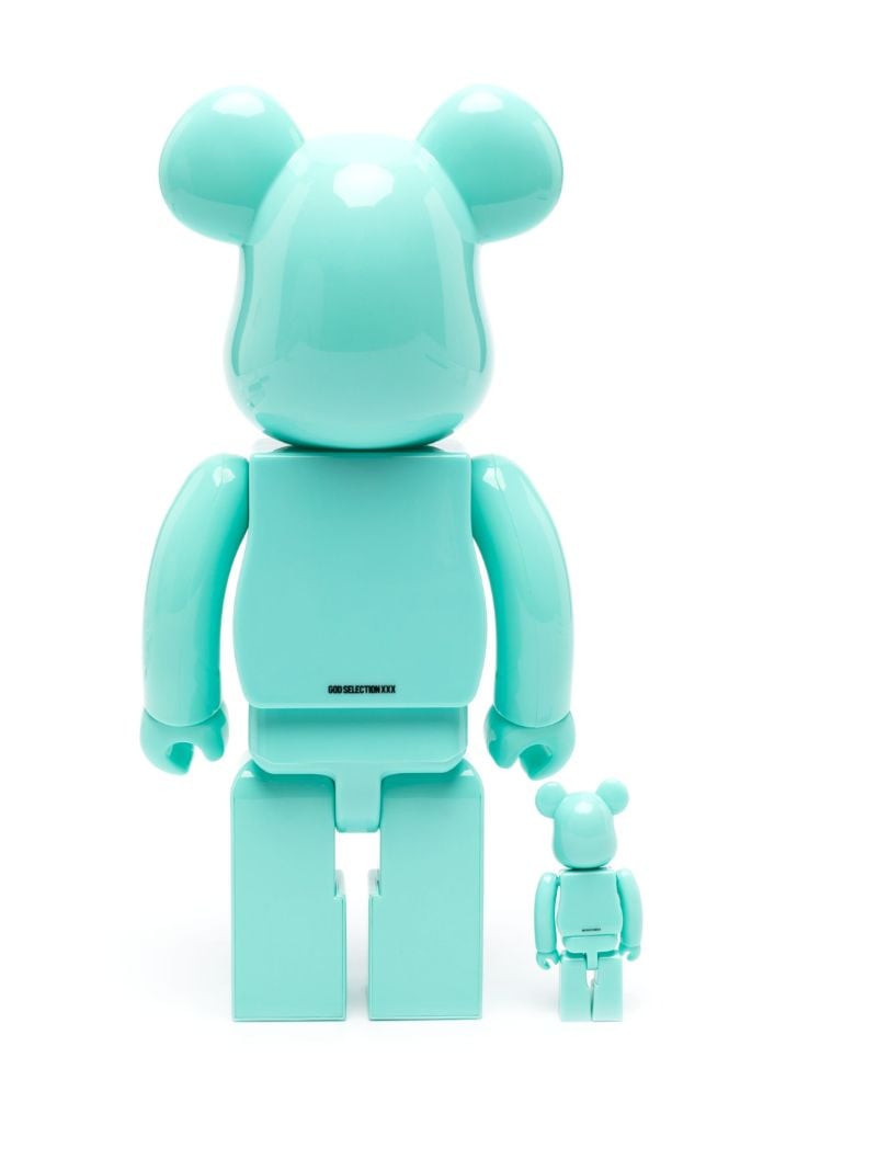 Blue Bearbrick God Selection Xxx 10th Anniversary 100% and 400% Set