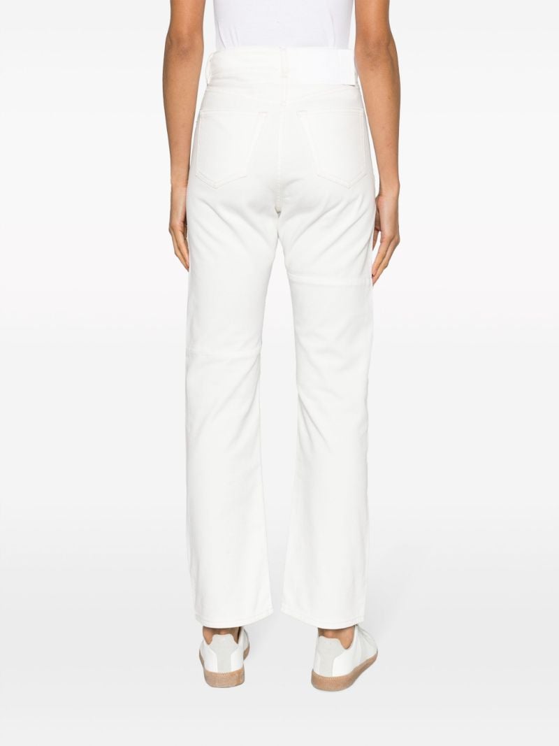 Silver Foiled Straight Leg Jeans