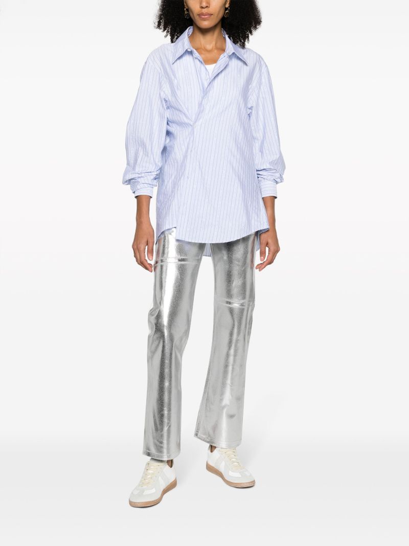 Silver Foiled Straight Leg Jeans