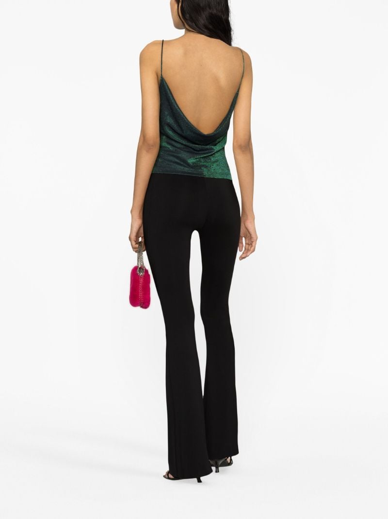 Green Metallic Camisole Top