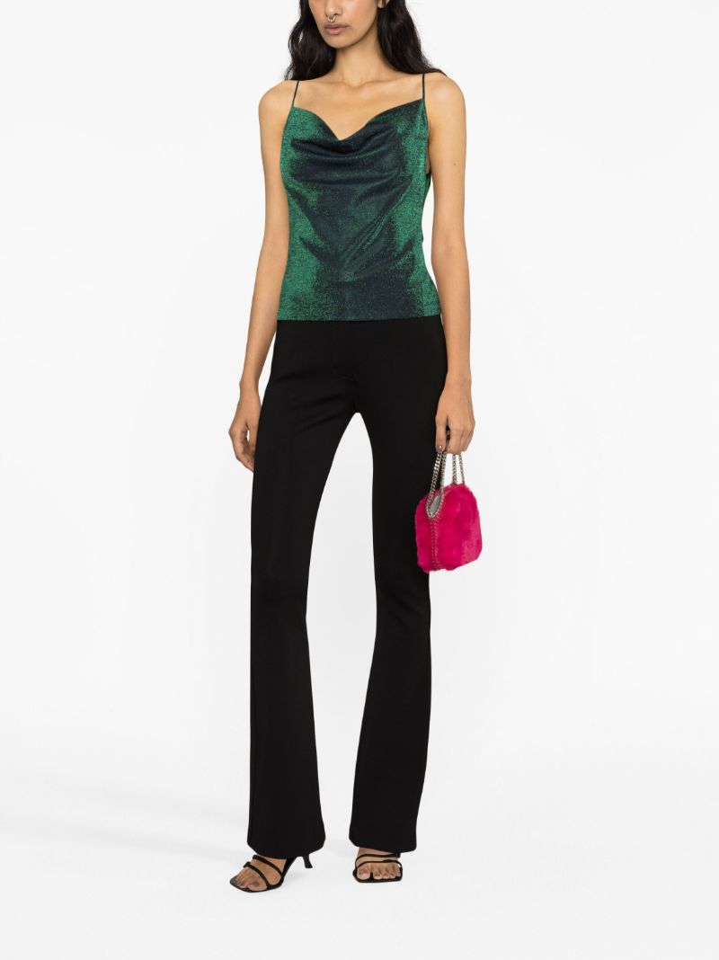 Green Metallic Camisole Top