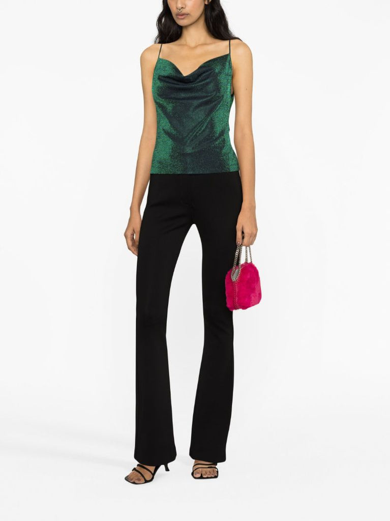 Green Metallic Camisole Top