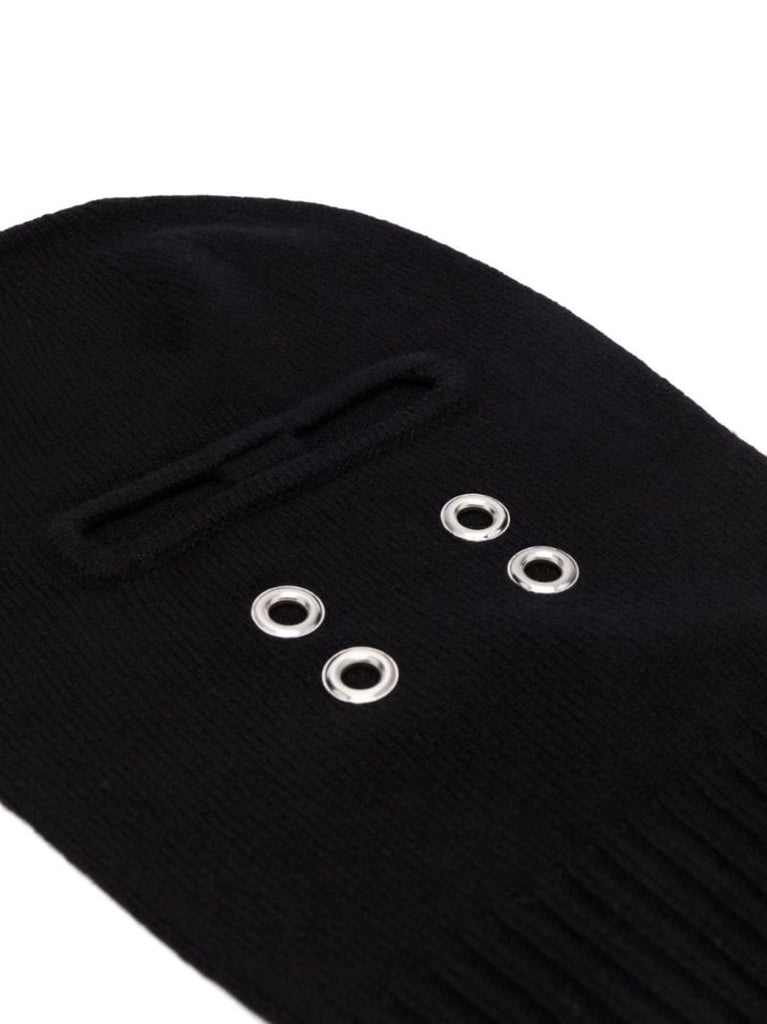 Black Gimp Cashmere Balaclava