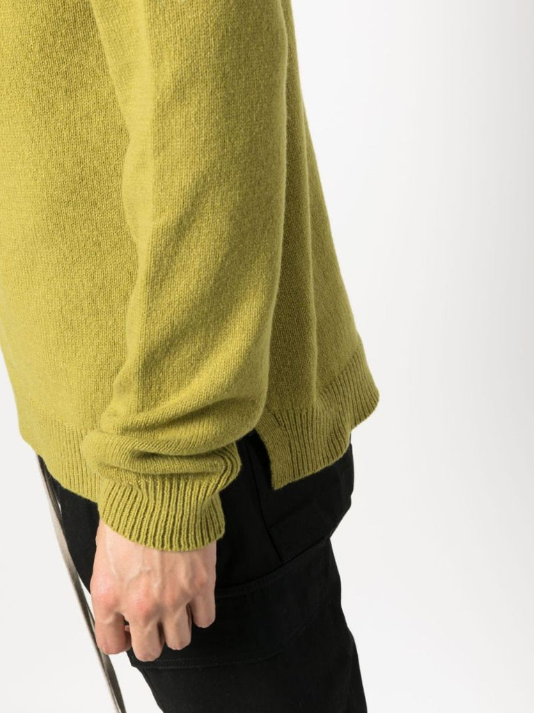 Green Biker Cashmere Sweater