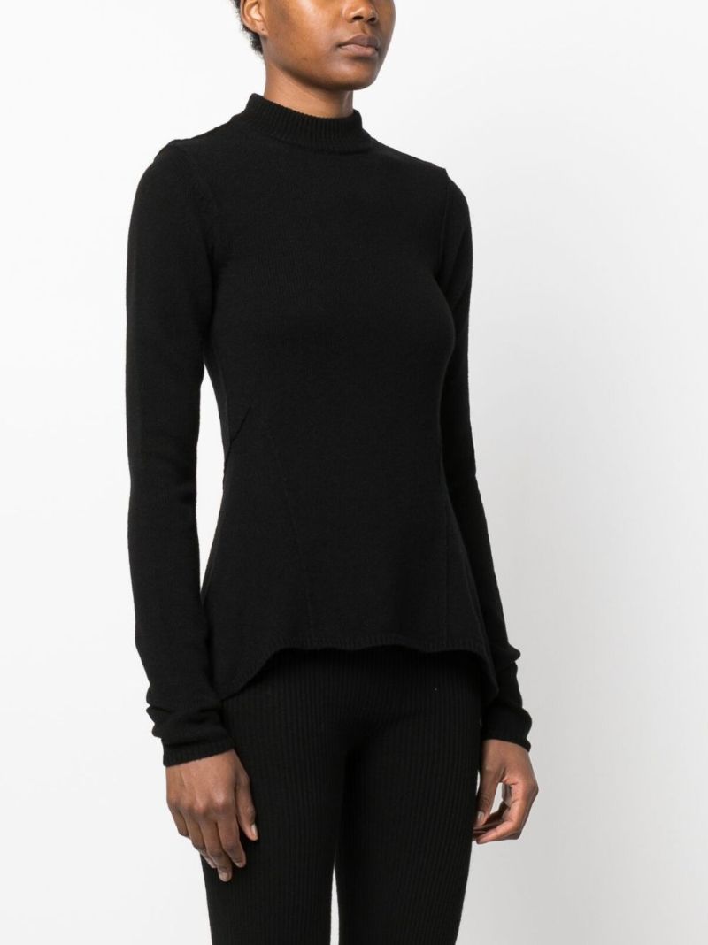Black Naska Lupetto Cashmere Sweater