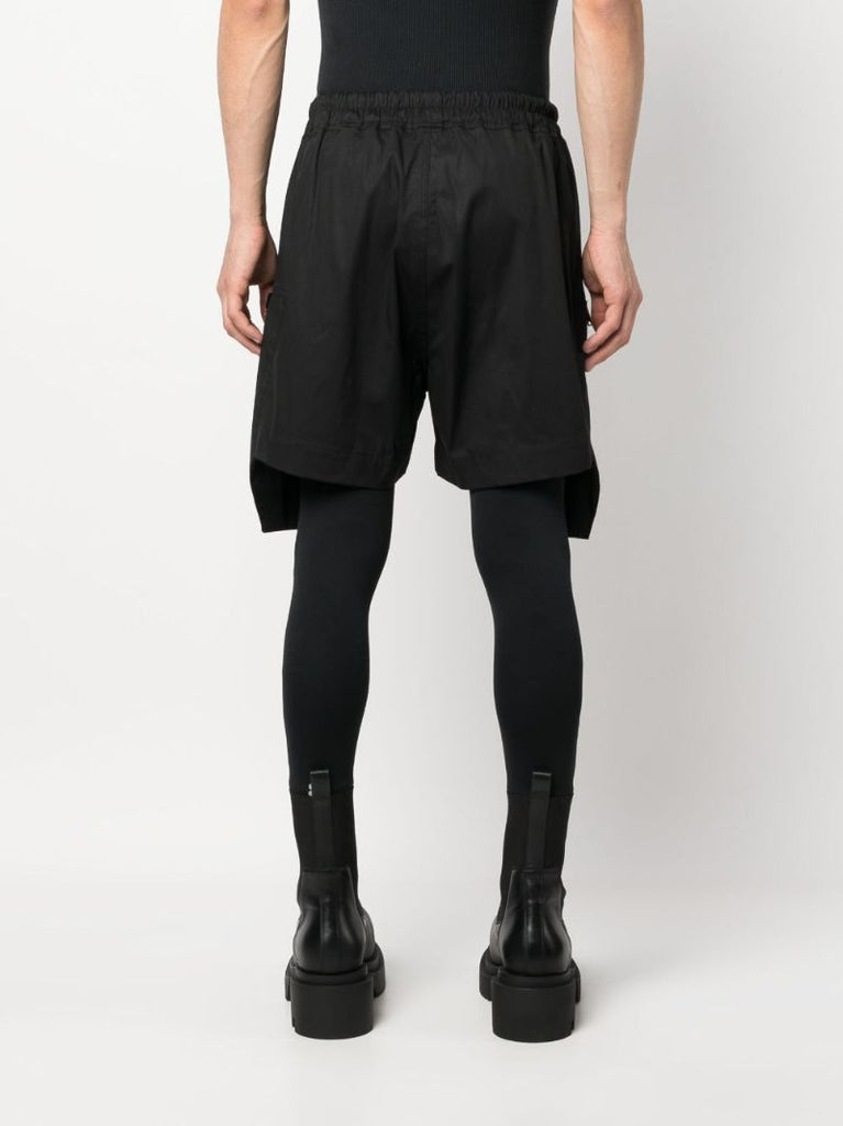 Black Bauhaus Drop-crotch Shorts