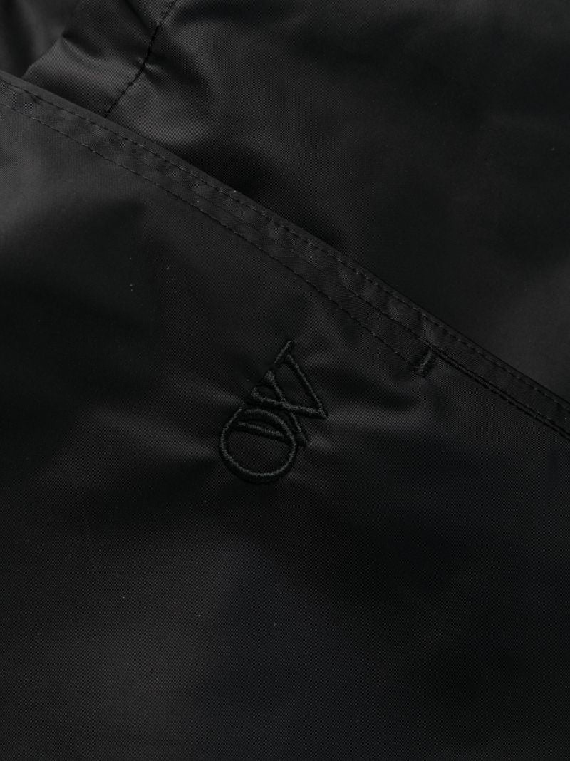 Black Logo-embroidered Swim Shorts
