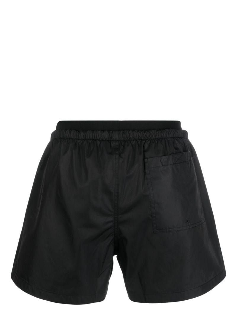Black Logo-embroidered Swim Shorts