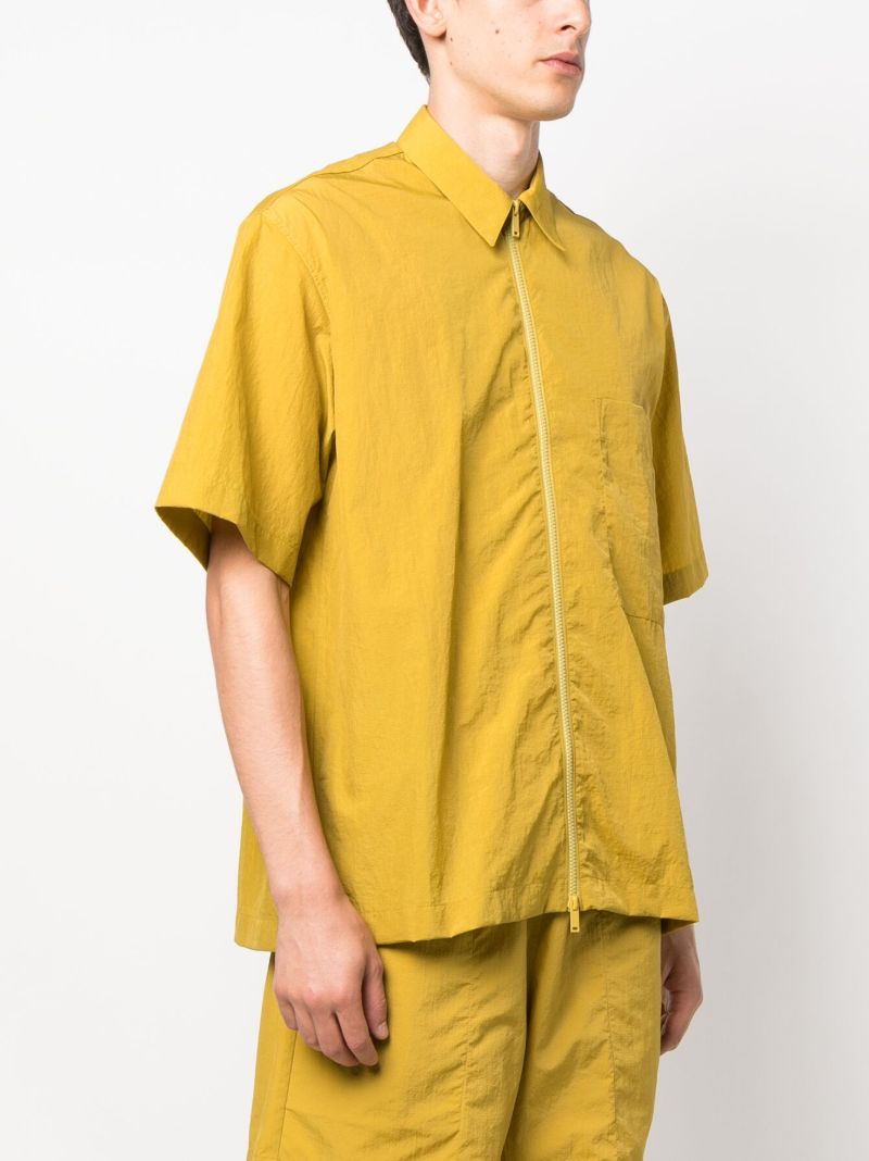 Yellow Zip-up Shirt