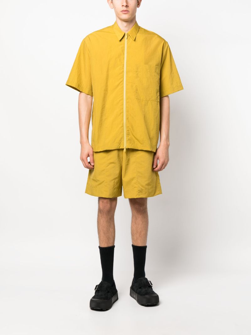 Yellow Zip-up Shirt