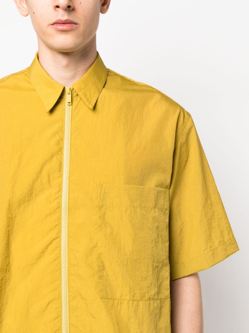 Yellow Zip-up Shirt