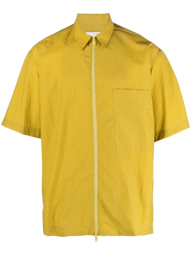 Yellow Zip-up Shirt
