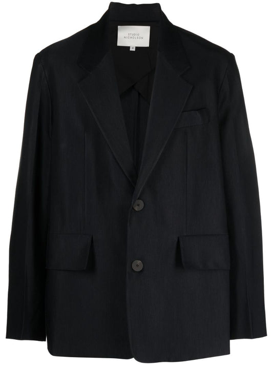Blue Mizumi Single-breasted Blazer