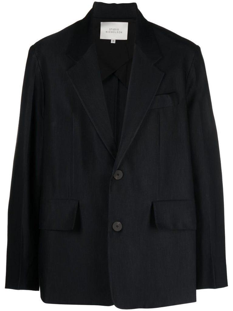 Blue Mizumi Single-breasted Blazer