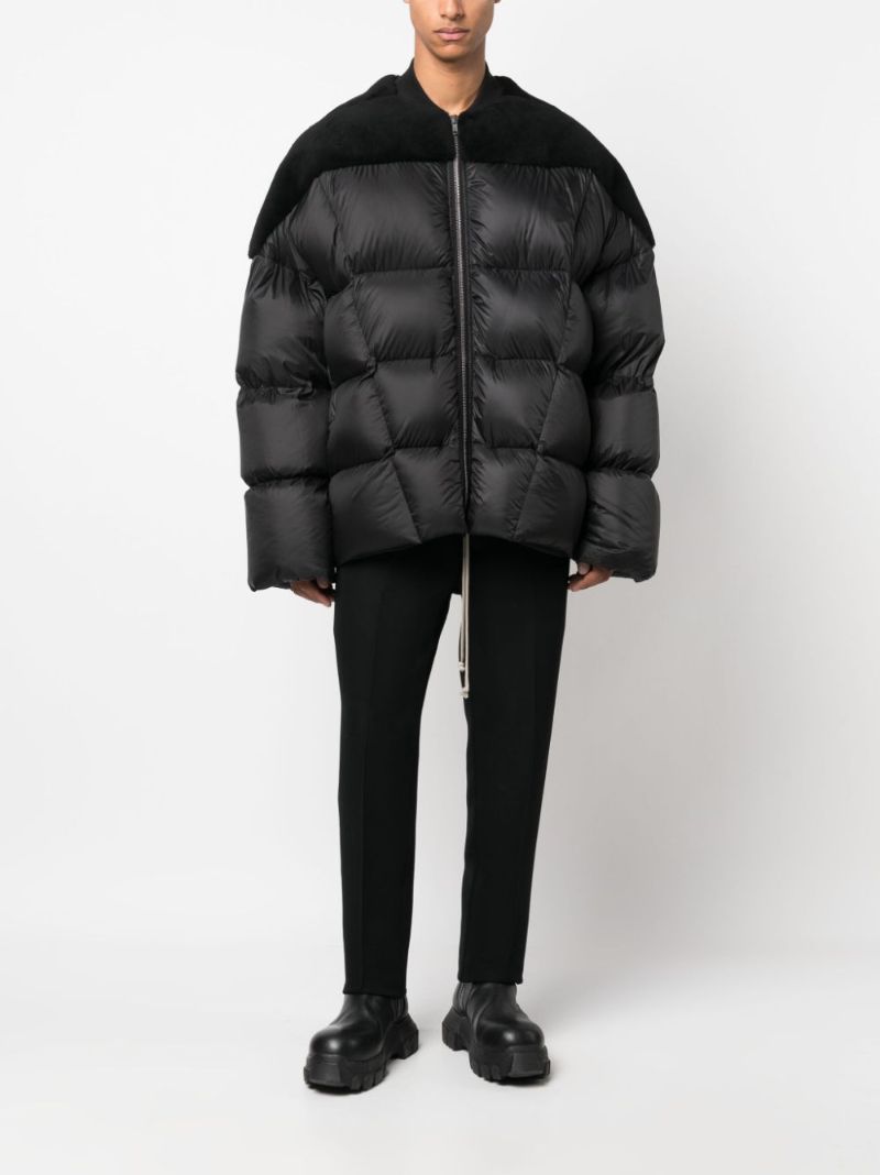 Black Luxor Flight Padded Down Jacket