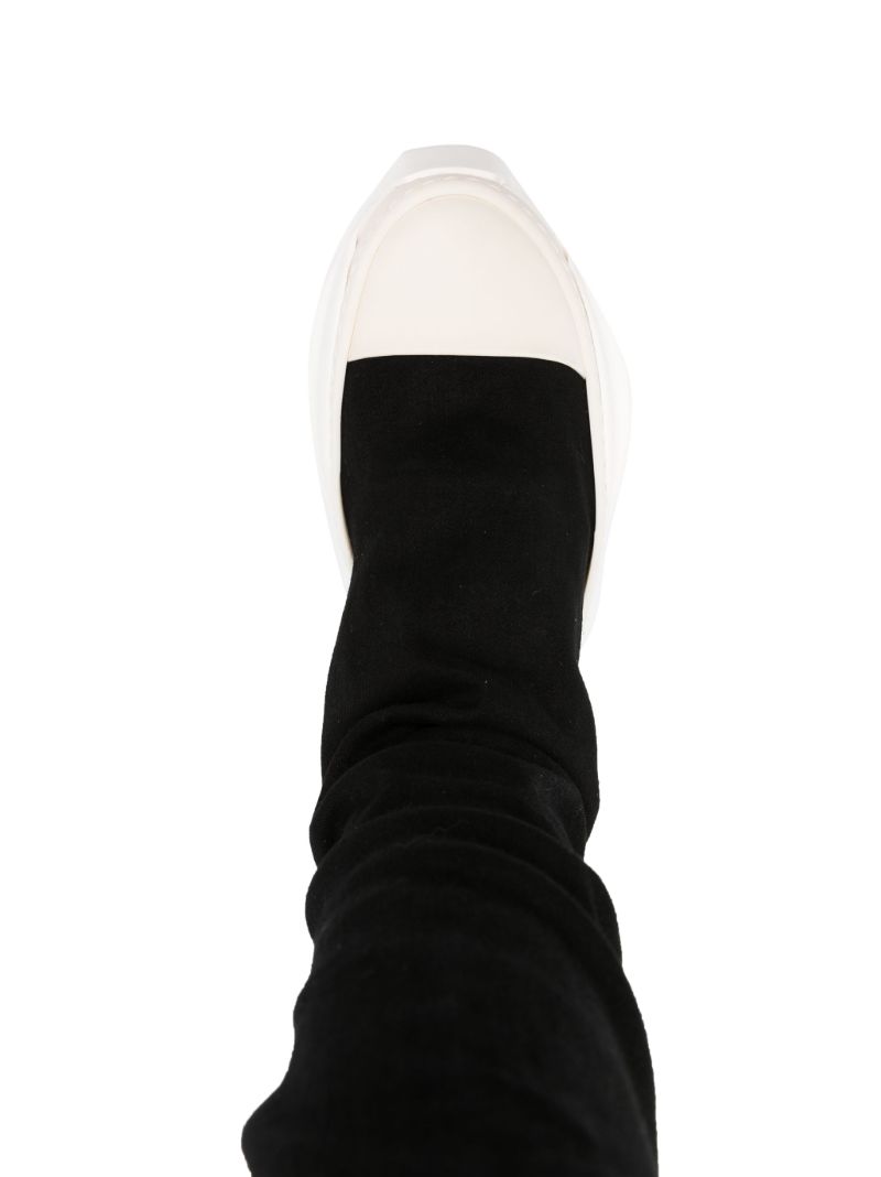 Black Abstract Over-the-knee Boots