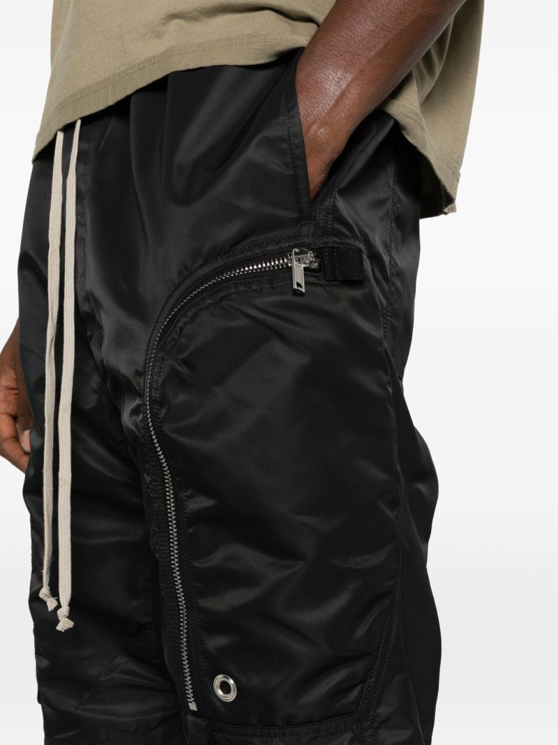 Black Bauhaus Drop-crotch Shorts