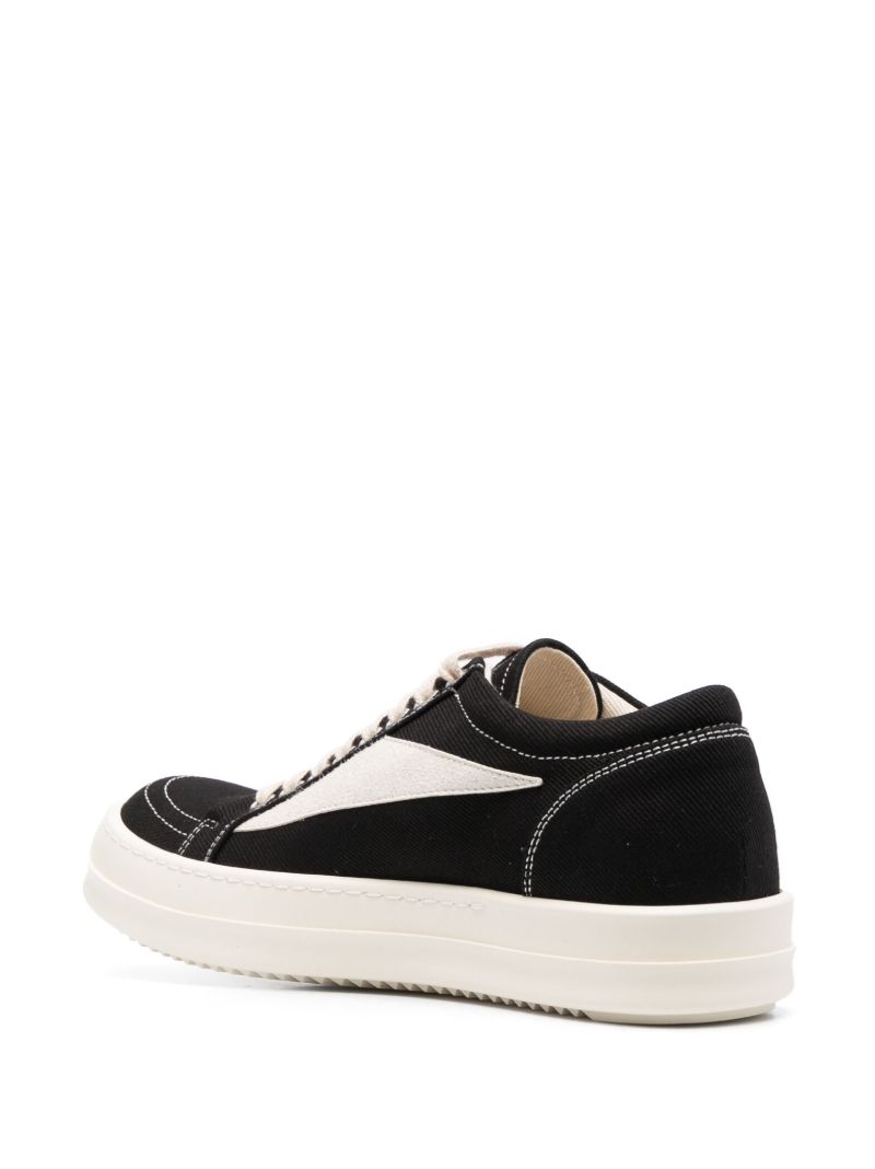 Black Vintage Lace-up Sneakers