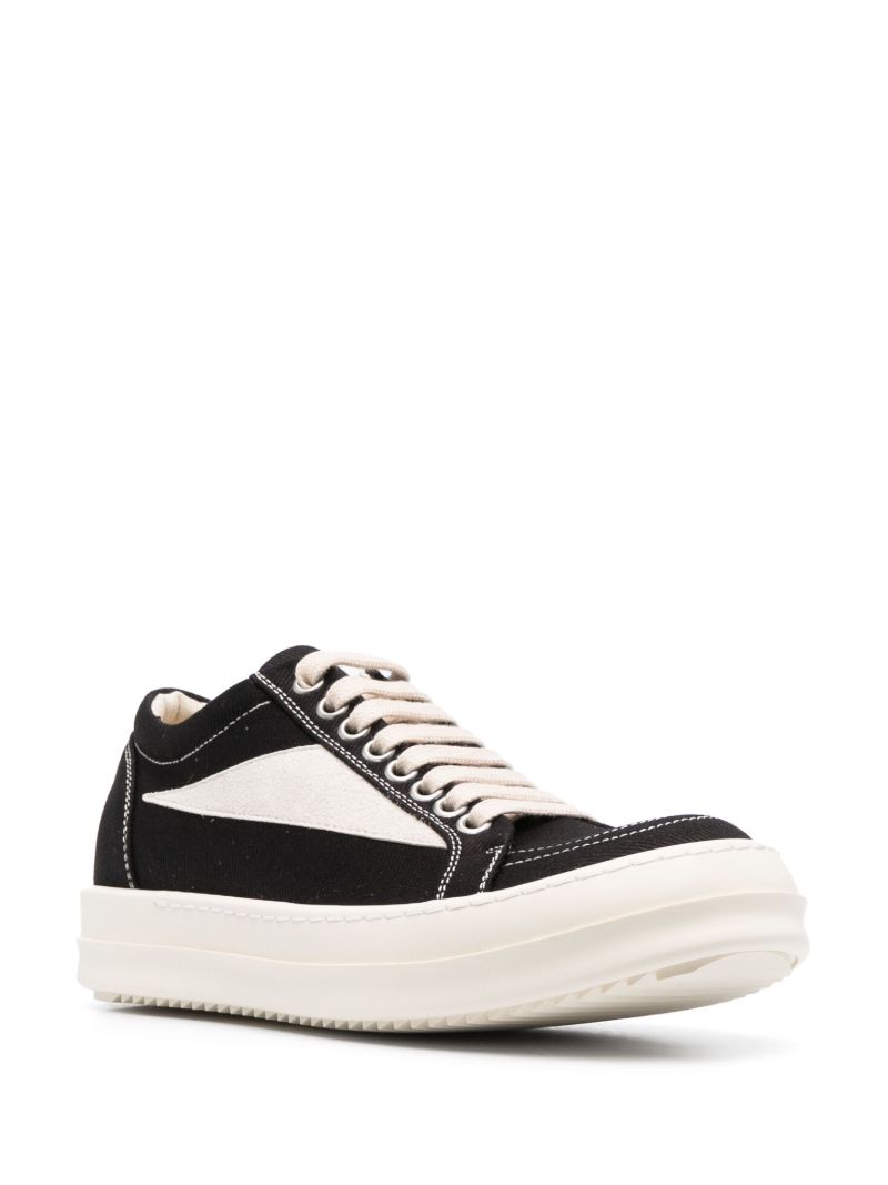 Black Vintage Lace-up Sneakers