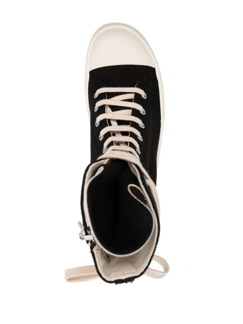 Black High Top Canvas Sneakers