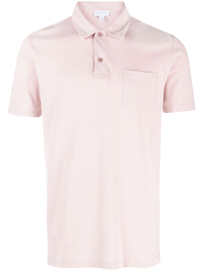 Pink Riviera Cotton Polo Shirt