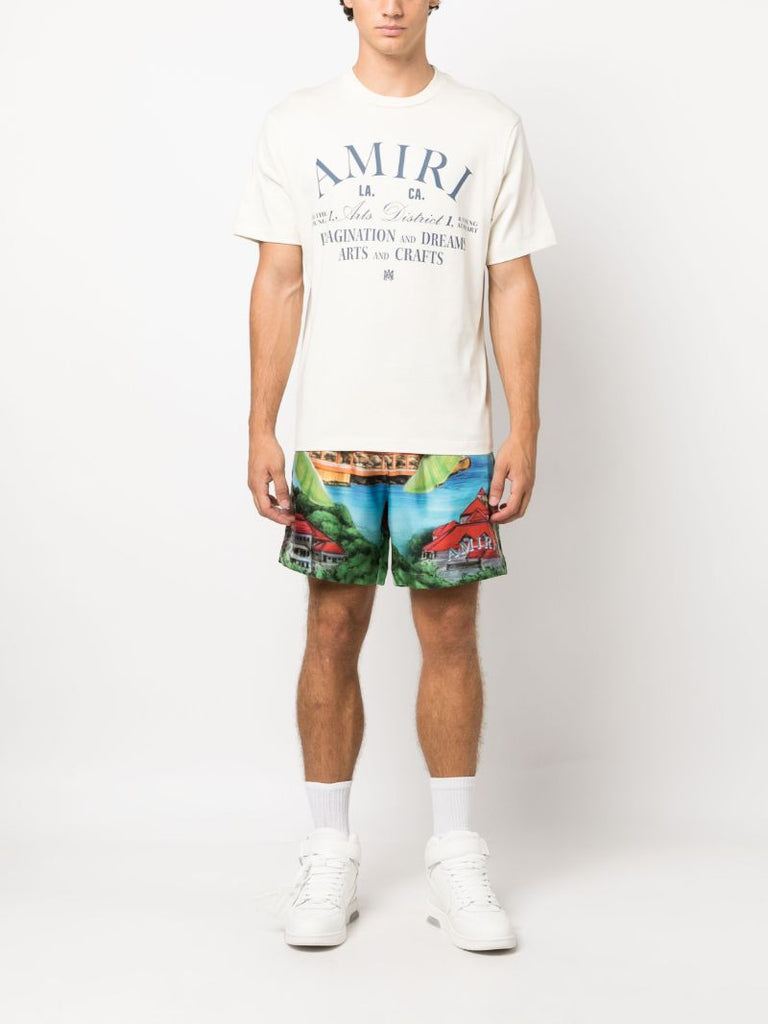 Neutrals Logo-print Cotton T-shirt