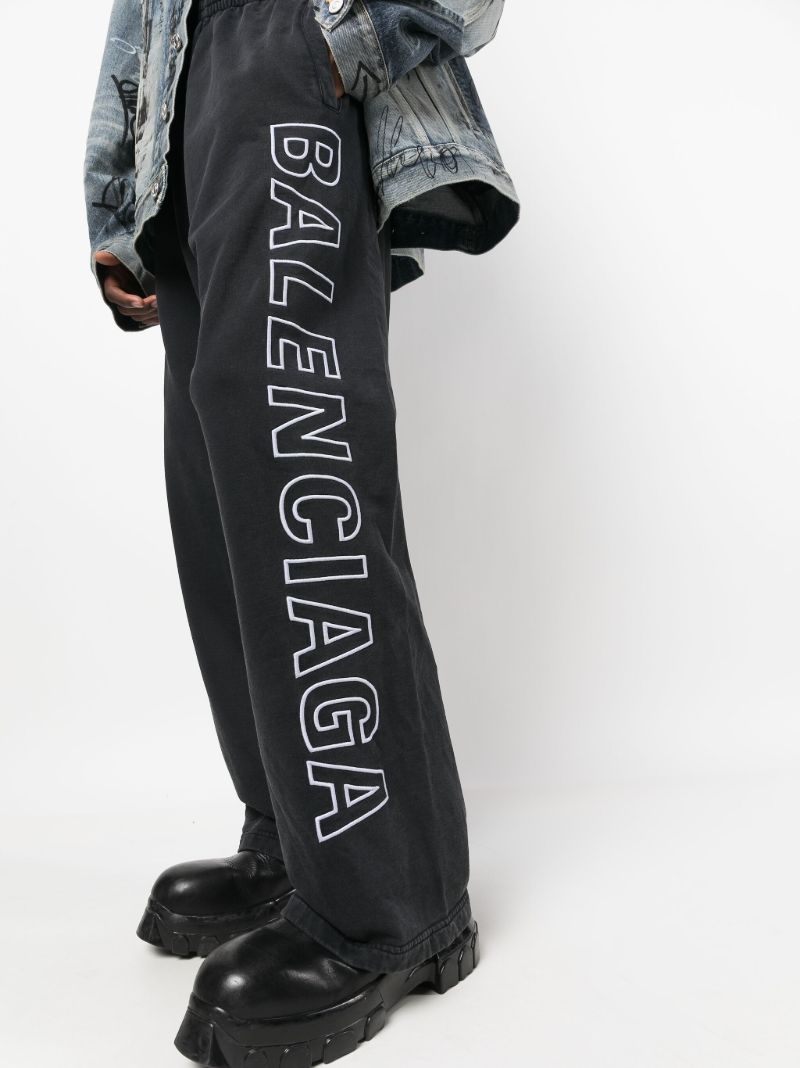 Black Logo-print Track Pants