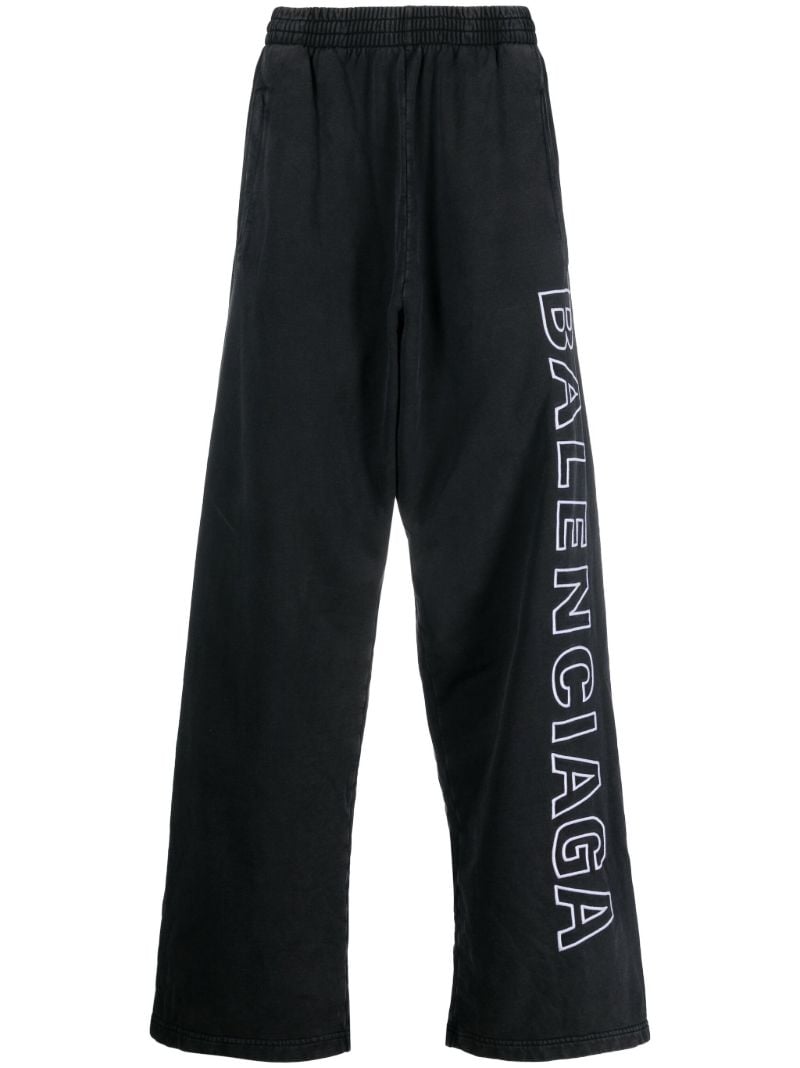Black Logo-print Track Pants