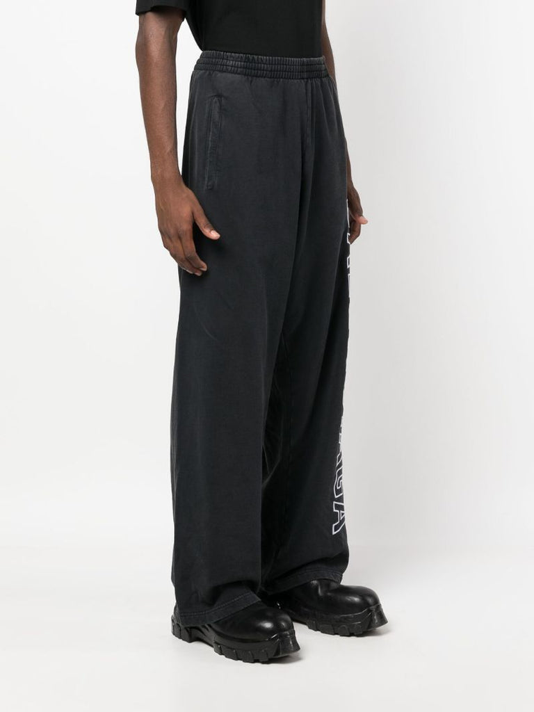 Black Logo-print Track Pants